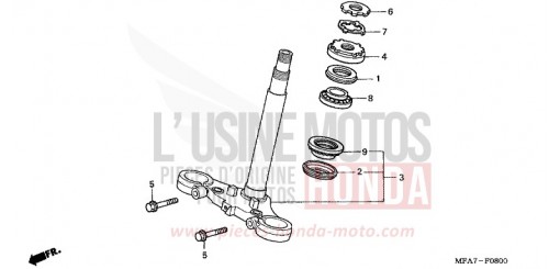 TIGE DE DIRECTION CBF1000A6 de 2006